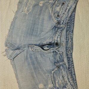 American Eagle Outfitters Distressed Light Blue Boyfriend Jeans